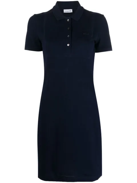 Lacoste polo-collar short sleeve dress Blue EF5473
