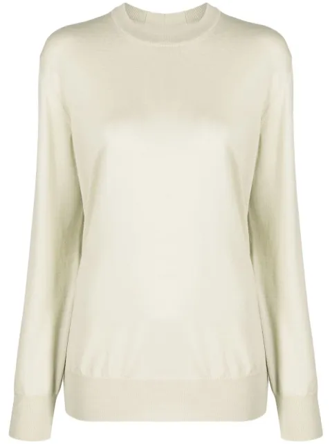 Jil Sander crew-neck wool jumper Green J04GP0001J14531