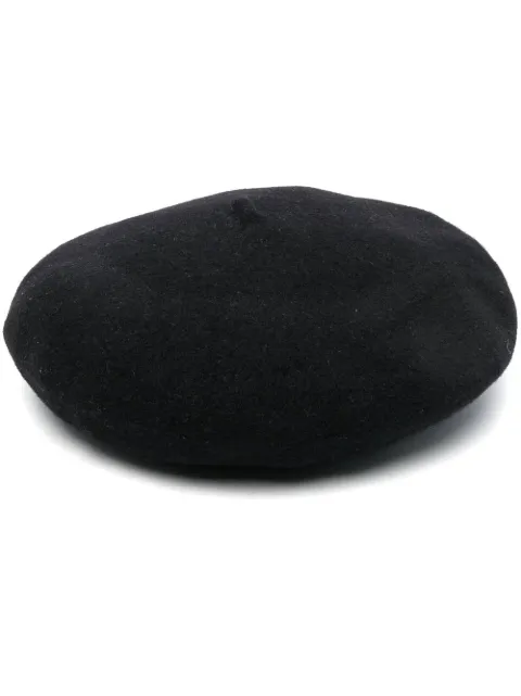 Maison Margiela heavy wool beret Black SI0TC0001S60384