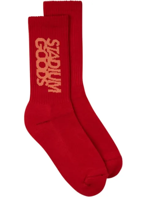 STADIUM GOODS® logo-print "Red Rose" crew socks Red SGS0454