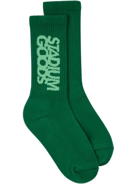 STADIUM GOODS® logo-print "Chlorophyll" crew socks Green SGS0452