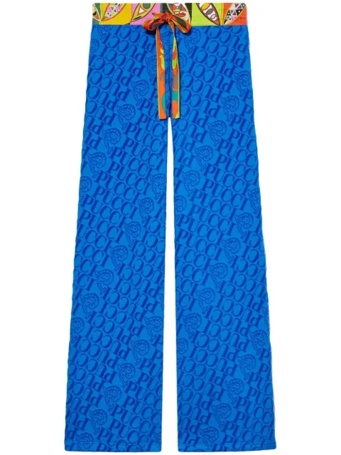 PUCCI Girandole-print track pants Blue 2UTT012U700