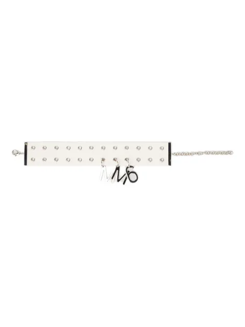 MM6 Maison Margiela logo-plaque necklace White SM6UU0017SV0125