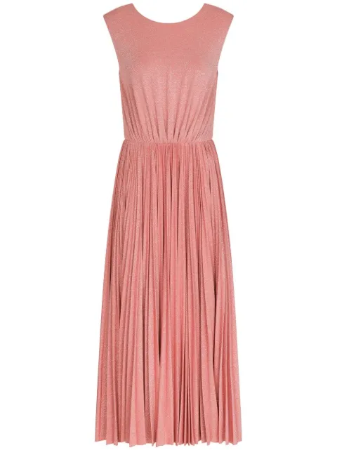 Dolce & Gabbana lamé-effect midi dress Pink F6ZP6TFUGM9