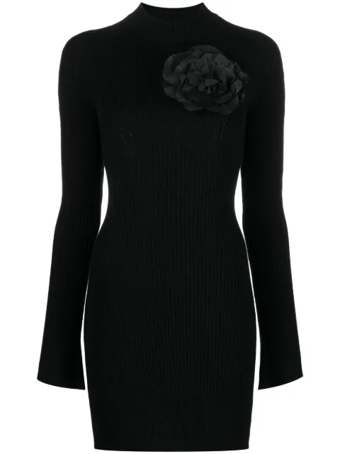 Blumarine cut-out wool mini dress Black 2A199A