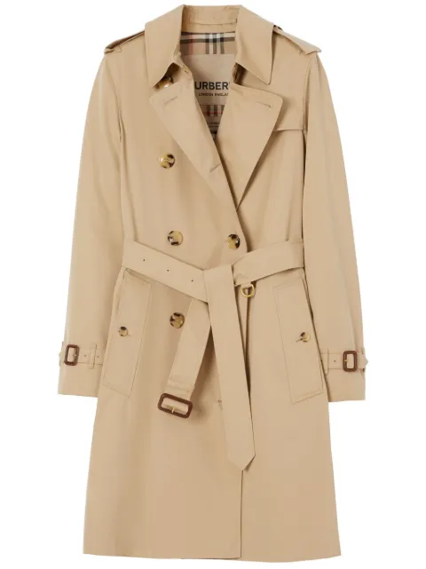 Burberry The Kensington mid-length trench coat Neutrals 8058028