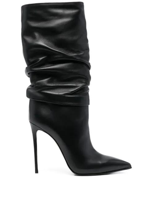 Le Silla Stivaletto below-knee 110mm boots Black 2184V100R1PPGLO