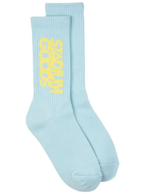 STADIUM GOODS® logo "Robin Egg" crew socks Blue SGS0461