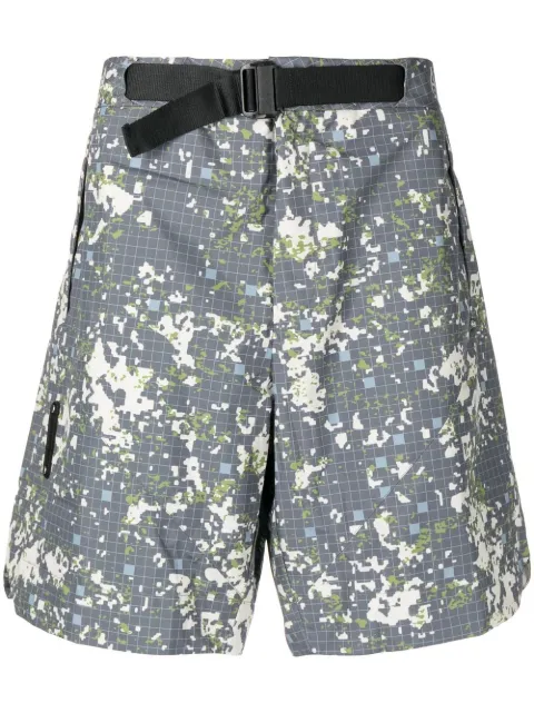 A-COLD-WALL* Nephin belted Bermuda shorts Multicolour ACWMB142