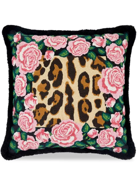 Dolce & Gabbana embroidered mixed-print cushion Pink TCE015TCABW