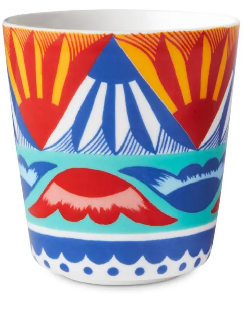 Dolce & Gabbana Carretto-print porcelain glass Blue TCB022TCA11