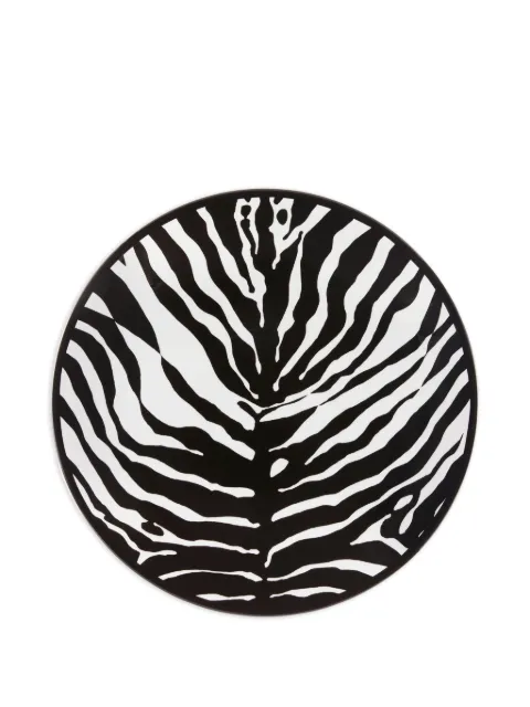Dolce & Gabbana zebra-print porcelain platter Black TC0024TCA70