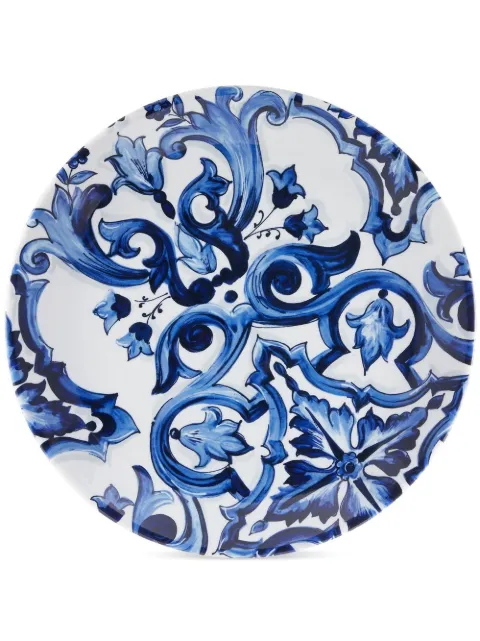 Dolce & Gabbana mediterranean-pattern porcelain platter Blue TC0024TCA38