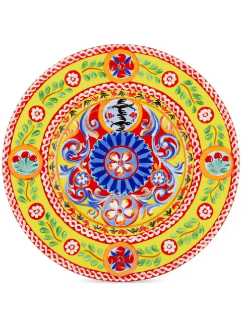 Dolce & Gabbana porcelain charger plate Yellow TC0005TCA06