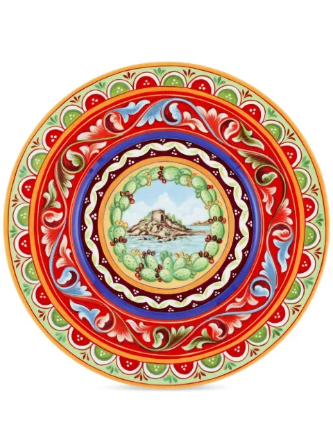 Dolce & Gabbana porcelain charger plate Red TC0005TCA04