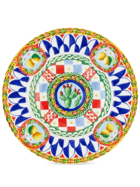 Dolce & Gabbana 2 piece fine porcelain soup plate set White TC0S05TCA07