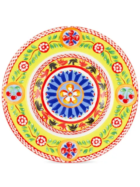 Dolce & Gabbana 2 piece fine porcelain soup plate set Yellow TC0S05TCA06