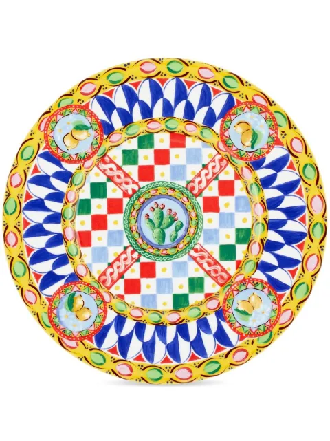 Dolce & Gabbana porcelain charger plate White TC0005TCA07