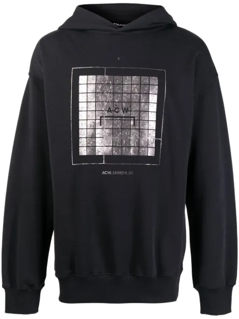A-COLD-WALL* graphic logo-print hoodie Black ACWMW074