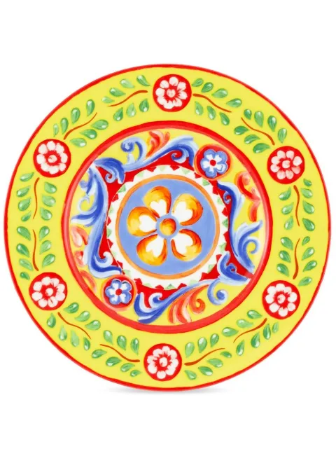 Dolce & Gabbana Carretto Sicilano set-of-two dessert plates Yellow TC0S03TCA06
