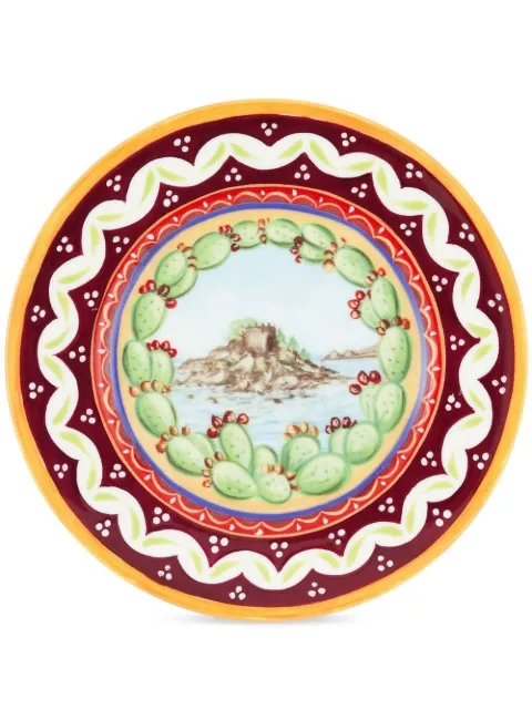 Dolce & Gabbana Carretto Sicilano set-of-two bread plates Orange TC0S02TCA04