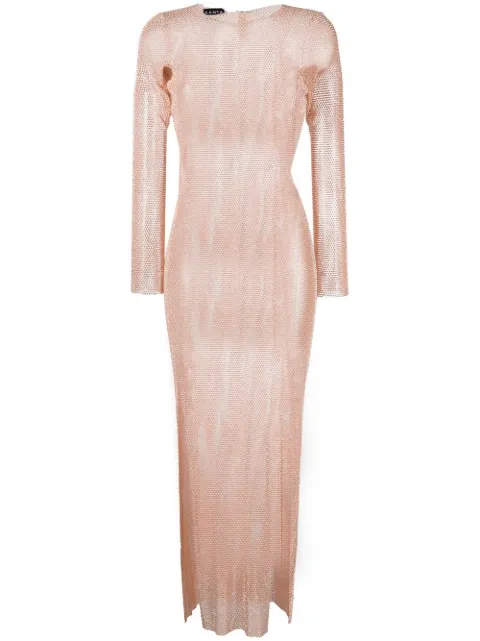 Santa Brands rhinestone-embellished sheer maxi-dress Pink DIAMONDMAXIDRESS