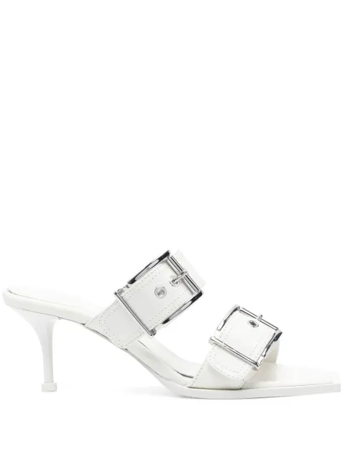 Alexander McQueen buckled leather sandals White 709991WHSWD