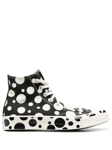 Converse polka-dot print Chuck-Taylor sneakers Black A01182C