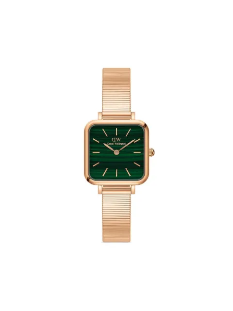 Daniel Wellington metallic Quadro Studio watch Green DW00100520