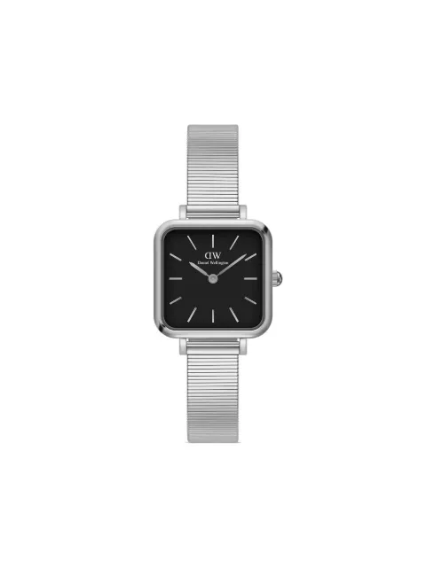 Daniel Wellington Quadro Studio Silver 22x22mm Black DW00100522