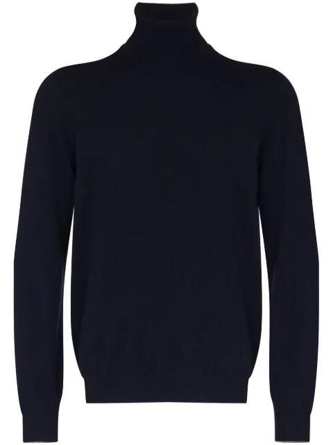 Brunello Cucinelli turtleneck cashmere sweater Blue M2200103CW425