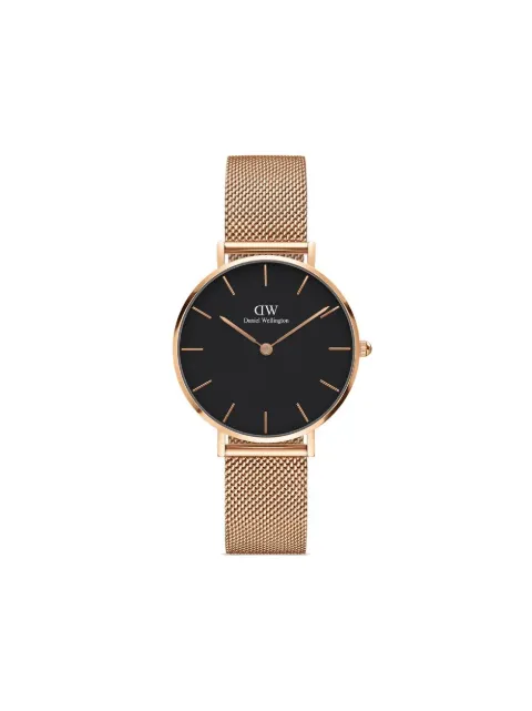 Daniel Wellington Petite Melrose 32mm watch Black DW00100161