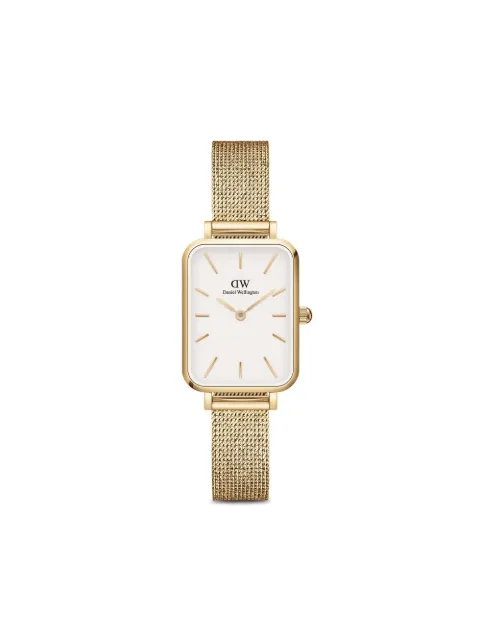 Daniel Wellington Quadro Pressed Evergold 20x26mm White DW00100556
