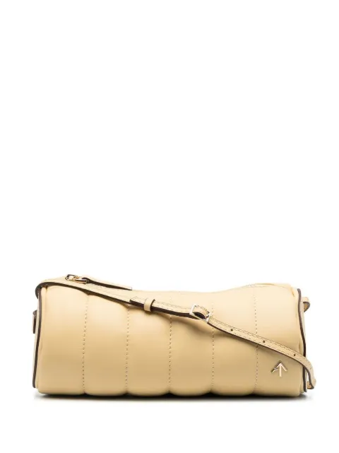 Manu Atelier Padded Cylinder shoulder bag Neutrals 2022395