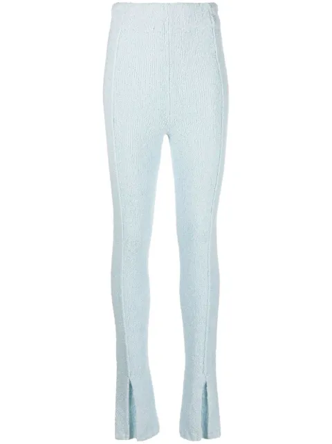ROTATE BIRGER CHRISTENSEN flared-cuff knitted trousers Blue RT1560