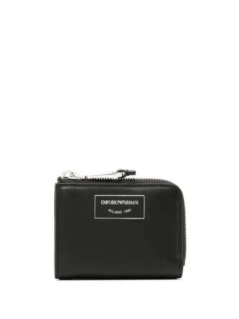 Emporio Armani zip-around small wallet Black Y3H088Y478E