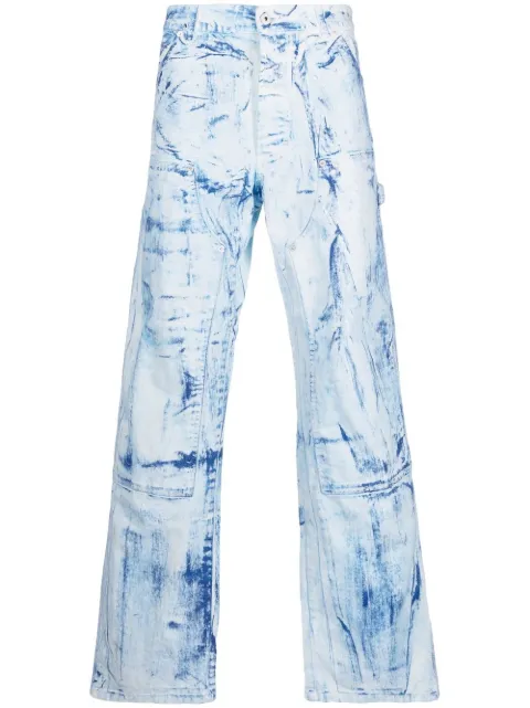 Heron Preston distressed-effect denim jeans Blue HMCA027F22FAB0034500