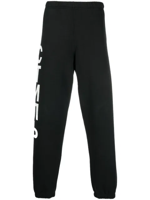 Heron Preston CTNMB logo-print track-pants Black HMCH027C99JER0011001