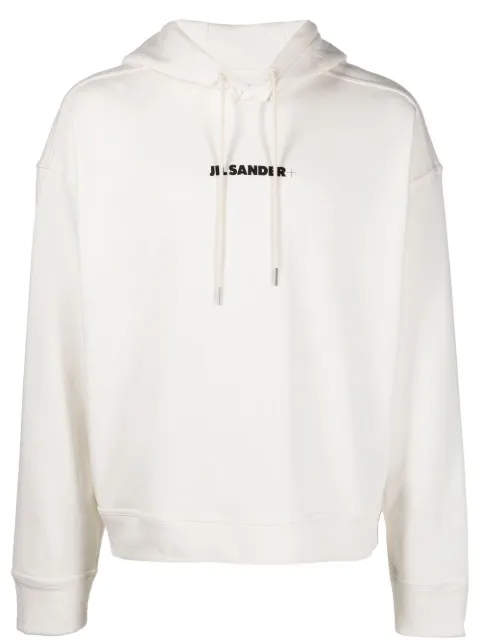Jil Sander logo-print detail hoodie Neutrals J47GU0002J45050