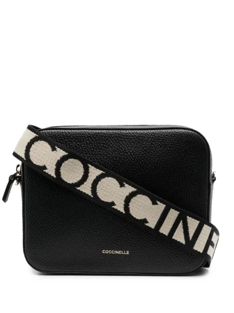 Coccinelle pebbled-leather crossbody bag Black E5MN555M301