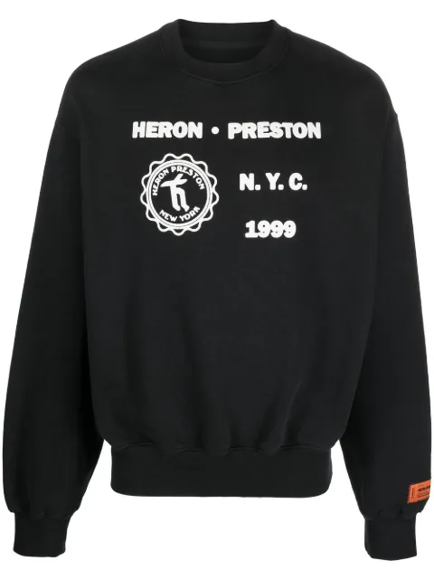 Heron Preston Medieval Heron sweatshirt Black HMBA020F22JER0051001