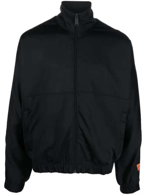 Heron Preston logo-patch tracktop Black HMBD006C99JER0011000