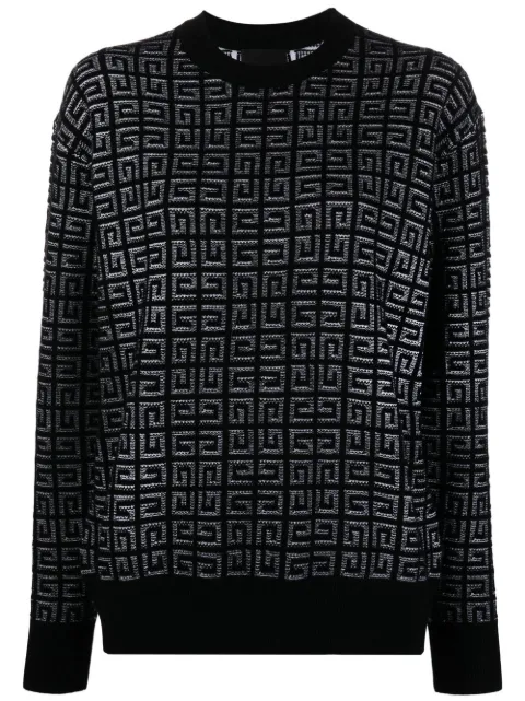 Givenchy 4G jacquard-knit jumper Black BW90FY4ZD8