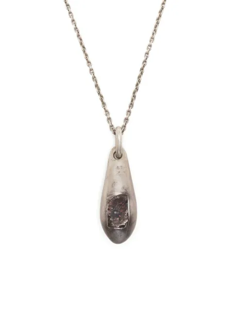 Parts of Four Chrysalis zircon crystal necklace Silver C44DAZIR