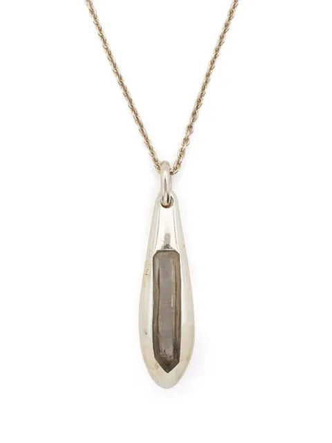 Parts of Four Chrysalis quartz pendant necklace Silver C80