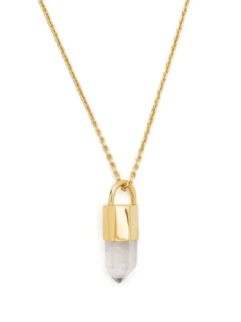 Parts of Four Talisman quartz pendant necklace Gold Z129YGYGAMOQ