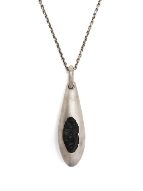 Parts of Four Chrysalis tektite pendant necklace Silver C108DATEK