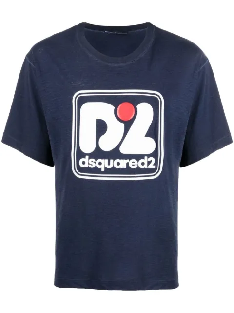DSQUARED2 logo-print T-shirt Blue S71GD1209S22146