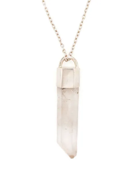 Parts of Four talisman quartz pendant necklace Silver T113