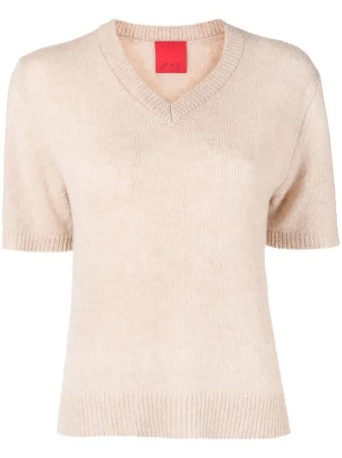 Cashmere In Love Miller V-neck jumper Brown MILLER